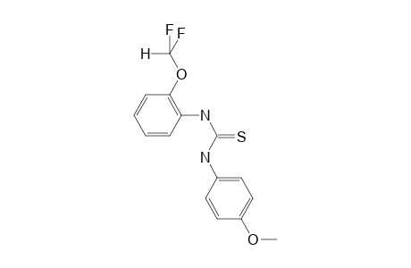 1-[2-[bis(Fluoranyl)methoxy]phenyl]-3-(4-methoxyphenyl)thiourea