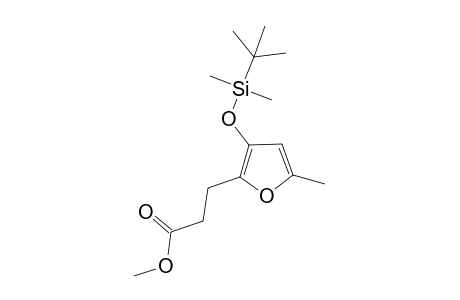 3-[(3-TERT.-BUTYLDIMETHYLSILANYLOXY)-5-METHYL-FURAN-2-YL]-PROPIONIC-ACID-METHYLESTER