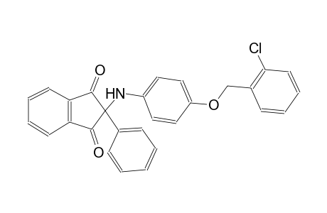 2-{4-[(2-chlorobenzyl)oxy]anilino}-2-phenyl-1H-indene-1,3(2H)-dione