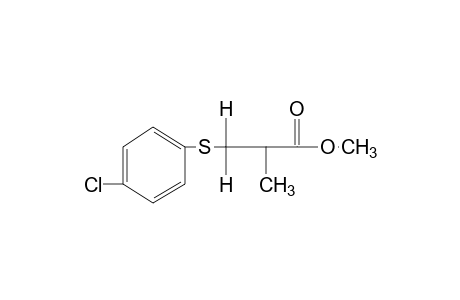 3-[(p-chlorophenyl)thio]-2-methylpropionic acid, methyl ester