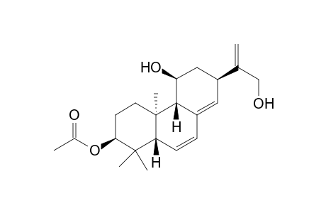 MELISSOIDESIN-L;3-BETA-ACETOXY-11-BETA,17-DIHYDROXY-ENT-ABIETA-6(7),8(14),15(16)-TRIENE