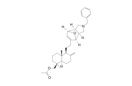 (1-S,2-R,6-S,7-S)-8-[18-ACETOXYMETHYL-13,14,15,16-TETRANORLABD-8-(17)-EN-12-YL]-4-BENZYL-10-OXA-4-AZATRICYCLO-[5.2.1.0-(2.6)]-DEC-8-ENE