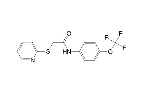 2-(2-Pyridinylsulfanyl)-N-[4-(trifluoromethoxy)phenyl]acetamide