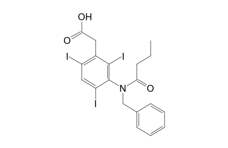 [3-(N-benzylbutyramido)-2,4,6-triiodophenyl]acetic acid