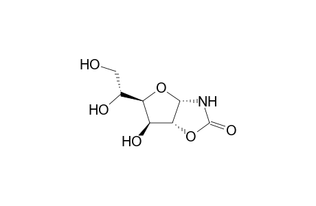 5-(1,2-dihydroxyethyl)-6-hydroxy-3a,5,6,6a-tetrahydrofuro[2,3-d]oxazol-2(3H)-one