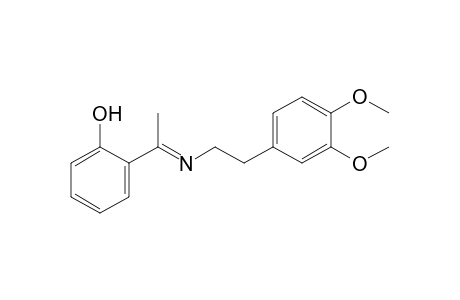 o-[N-(3,4-dimethoxyphenethyl)acetimidoyl]phenol