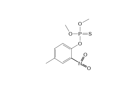 phosphorothioic acid, O,O-dimethyl O-2-nitro-p-tolyl ester