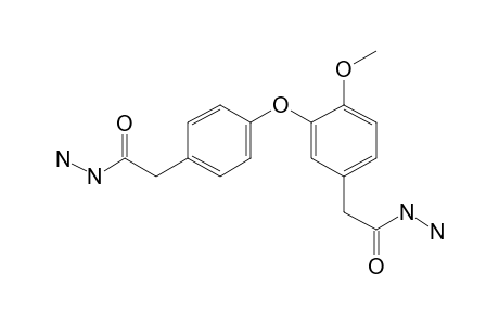 4'-(Hydrazinocarbonylmethyl)phenyl 5-(hydrazinocarbonylmethyl)-2-methoxyphenyl ether