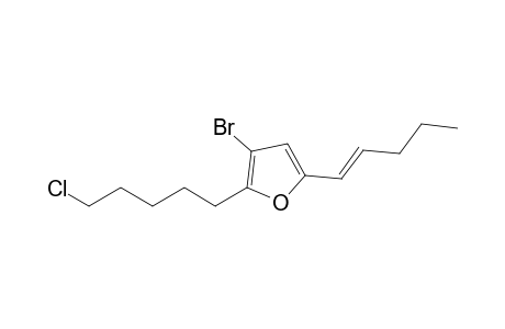 3-Bromo-2-(5'-chloropentyl)-5-pent-1-enylfuran