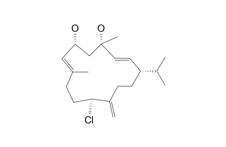 (1-S,2-E,4-S,6-R,7-E,11-S)-2,7,12-(20)-CEMBRATRIENE-11-CHLORO-4,6-DIOL