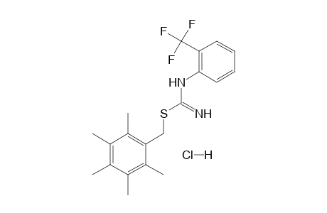 2-(2,3,4,5,6-PENTAMETHYLBENZYL)-2-THIO-3-(alpha,alpha,alpha-TRIFLUORO-o-TOLYL)PSEUDOUREA, MONOHYDROCHLORIDE