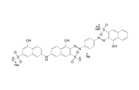 2-Naphthalenesulfonic acid, 7-[(5-hydroxy-7-sulfo-2-naphthyl)amino]-3,3'-[P-phenylenebis(azo)]bis[4-hydroxy-, trisodium salt