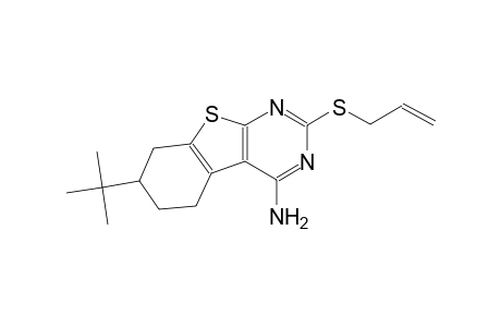 2-(allylsulfanyl)-7-tert-butyl-5,6,7,8-tetrahydro[1]benzothieno[2,3-d]pyrimidin-4-amine