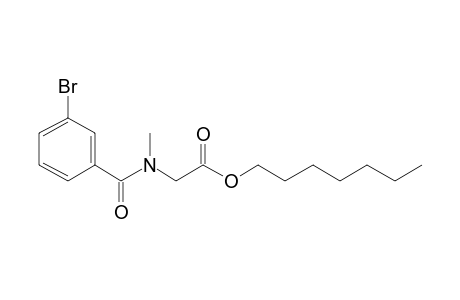 Sarcosine, N-(3-bromobenzoyl)-, heptyl ester