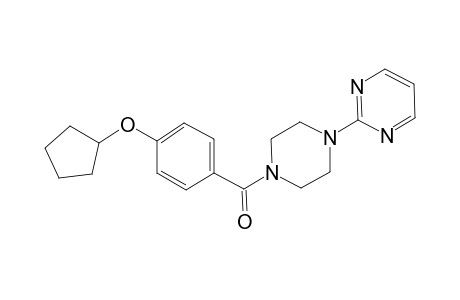 2-{4-[4-(Cyclopentyloxy)benzoyl]-1-piperazinyl}pyrimidine