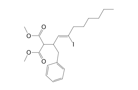 1,3-Dimethyl 2-[4-iodo-1-phenyldec-3-en-2-yl]propanedioate