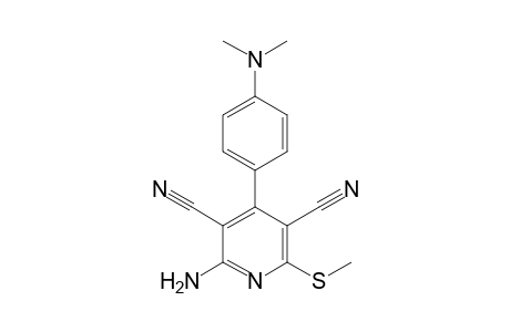 2-amino-4-(4-dimethyaminophenyl)-6-(methylthio)-pyridine-3,5-dicarbonitrile