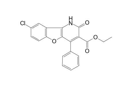 8-Chloro-2-keto-4-phenyl-1H-benzofuro[3,2-b]pyridine-3-carboxylic acid ethyl ester