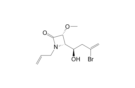 (3R,4S)-1-allyl-4-[(1R)-3-bromo-1-hydroxy-but-3-enyl]-3-methoxy-azetidin-2-one