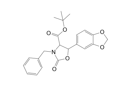 t-Butyl 5-(1',3'-benzodioxol-5'-yl)-2-oxo-3-benzyl-oxazolidine-4-carboxylate