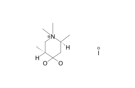 trans-4,4-DIHYDROXY-1,1,2,5-TETRAMETHYLPIPERIDINIUM IODIDE