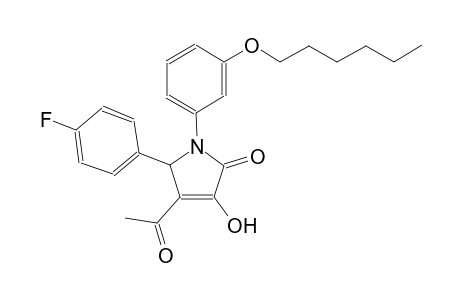 3-Acetyl-2-(4-fluorophenyl)-1-(3-hexoxyphenyl)-4-hydroxy-2H-pyrrol-5-one