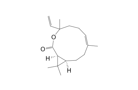 endo/exo-(1.alpha.,11.alpha.)-4,8,12,12-Tetramethyl-4-vinyl-3-oxabicyclo[9.1.0]dodeca-7-en-2-one