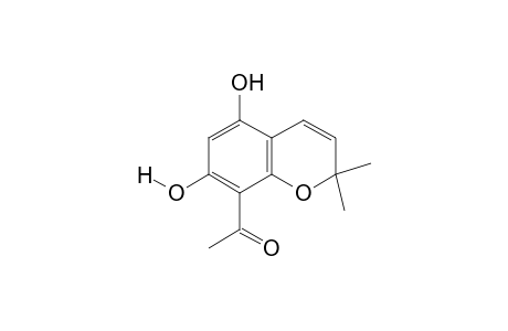 5,7-dihydroxy-2,2-dimethyl-2H-1-benzopyran-8-yl methyl ketone