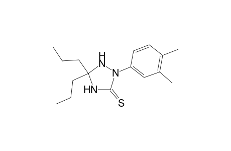 2-(3,4-Dimethylphenyl)-5,5-dipropyl-1,2,4-triazolidine-3-thione