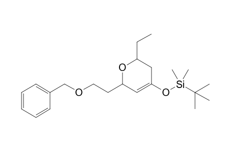 6-[(2'-Benzyloxy)ethyl]-4-(tert-butyldimethylsilyloxy)-2-ethyl-2,3-dihydro-6H-pyran