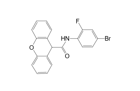 N-(4-bromo-2-fluorophenyl)-9H-xanthene-9-carboxamide