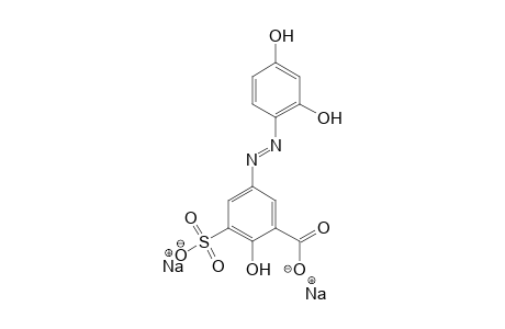 Benzoic acid, 5-[(2,4-dihydroxyphenyl)azo]-2-hydroxy-3-sulfo-, disodium salt