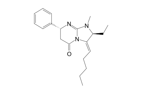 (2S,7R,Z)-2-Ethyl-1-methyl-3-pentylidene-7-phenyl-2,3,6,7-tetrahydroimidazo[1,2-A]pyrimidin-5(1H)-one