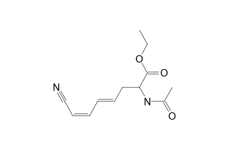 (E,Z)-Ethyl 2-acetamido-7-cyanohept-4,6-dienoate