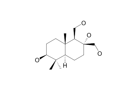 DRIMANE-3,8,11,12-TETRAOL;(2S*,4AS*,5S*,6R*,8AR*)-5,6-BIS-(HYDROXYMETHYL)-1,1,4A-TRIMETHYLDECAHYDRO-NAPHTHALENE-2,6-DIOL