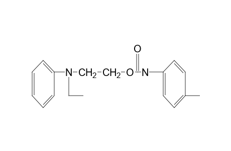 2-(N-ethylanilino)ethanol, p-methylcarbanilate (ester)