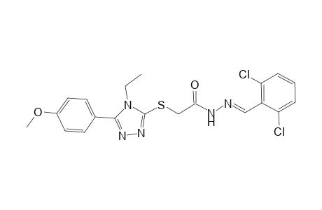 N'-[(E)-(2,6-dichlorophenyl)methylidene]-2-{[4-ethyl-5-(4-methoxyphenyl)-4H-1,2,4-triazol-3-yl]sulfanyl}acetohydrazide