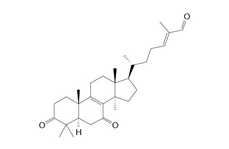 LUCIALDEHYDE-B;(24E)-3,7-DIOXO-5-ALPHA-LANOSTA-8,24-DIEN-26-AL