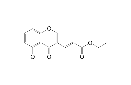 (E)-3-(5-hydroxy-4-keto-chromen-3-yl)acrylic acid ethyl ester