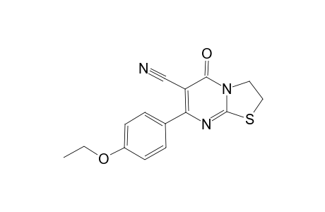 Thiazolo[3,2-a]pyrimidine-6-carbonitrile, 2,3-dihydro-7-(4-ethoxyphenyl-5-oxo-