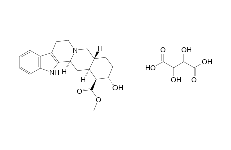 17 alpha-hydroxyyohimban-16 beta-carboxylic acid, methyl ester, tartrate (1.1) salt