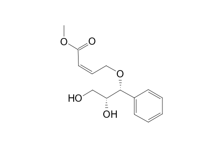 (2Z,6R,7R)-7,8-Dihydroxy-5-oxa-6-phenyl-2-octenoic acid methyl ester