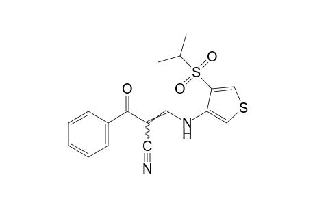 2-benzoyl-3-{[4-(isopropylsulfonyl)-3-thienyl]amino}acrylonitrile