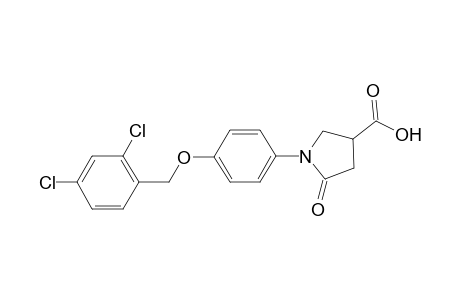 1-[4-(2,4-dichlorobenzyl)oxyphenyl]-5-keto-pyrrolidine-3-carboxylic acid