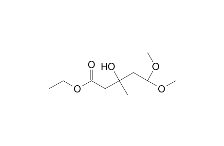 Ethyl 3-hydroxy-5,5-dimethoxy-3-methylpentanoate