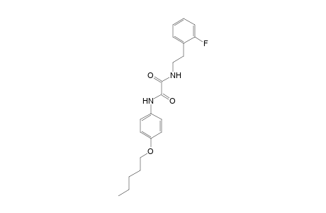 N-(2-Fluorophenethyl)-N'-[4-(pentyloxy)phenyl]oxamide