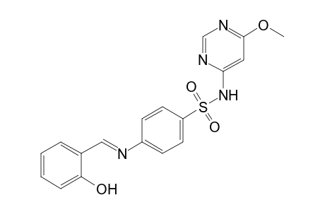 4-[(2-hydroxy-benzylidene)-amino]-N-(6-methoxy-pyrimidin-4-yl)-benzenesulfonamide