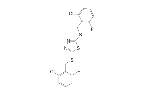 2,5-bis[(2-chloro-6-fluorobenzyl)thio]-1,3,4-thiadiazole