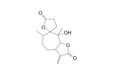 6,8-Dimethyl-3-methylidene-8-oxidanyl-spiro[4,5,6,8a-tetrahydro-3aH-cyclohepta[b]furan-7,5'-oxolane]-2,2'-dione