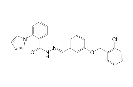 N'-((E)-{3-[(2-chlorobenzyl)oxy]phenyl}methylidene)-2-(1H-pyrrol-1-yl)benzohydrazide